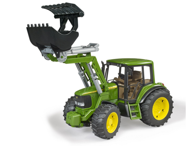 John Deere 6920 with loader. OEM. Part 020521. Bruder toys. Bruder John Deere. farming toys. collectable Bruder toys. click and collect.  Online toy shop. Farming toys online. John Deere Tractor. John Deere model. Bruder farming toys. Startin Tractors