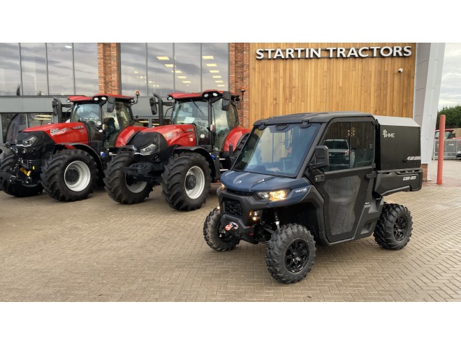 Can-Am SSV Traxter XU HD9 BE ABS DEMO Dusty Navy Satin with cab and HME canopy