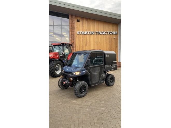 Can-Am SSV Traxter XU HD9 BE ABS DEMO Dusty Navy Satin with cab and HME canopy