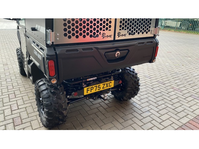 Can-Am SSV Traxter XU HD9 BE ABS DEMO Dusty Navy Satin with cab and HME canopy