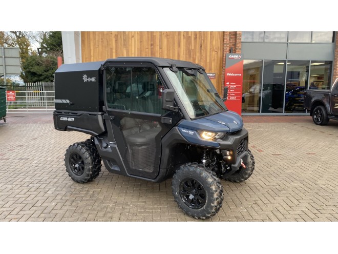 Can-Am SSV Traxter XU HD9 BE ABS DEMO Dusty Navy Satin with cab and HME canopy