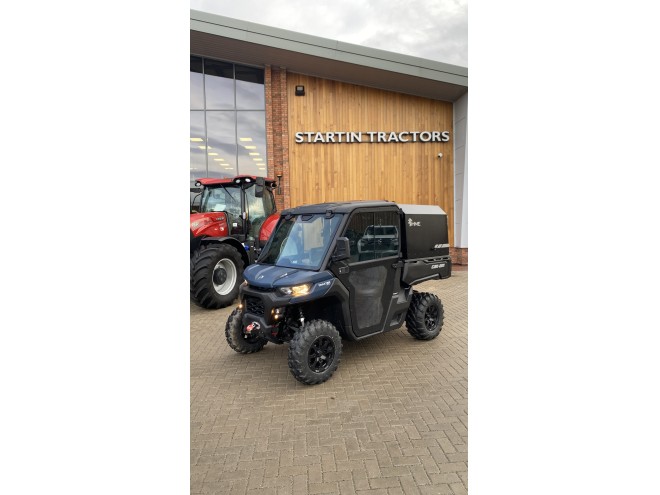 Can-Am SSV Traxter XU HD9 BE ABS DEMO Dusty Navy Satin with cab and HME canopy