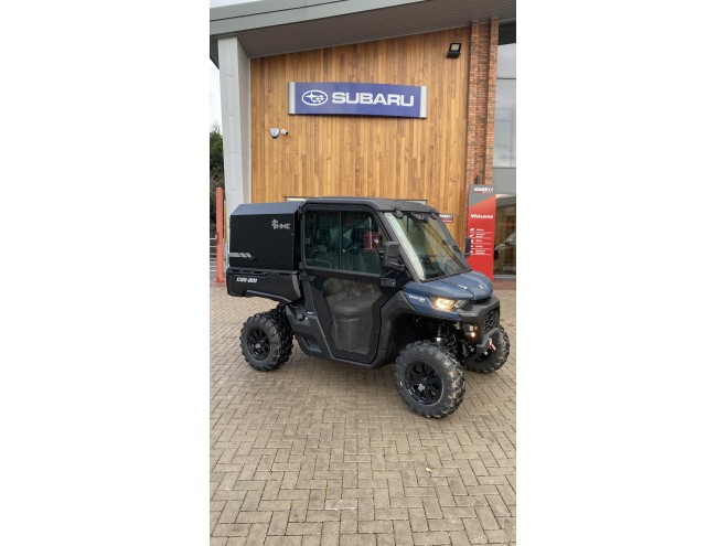 Can-Am SSV Traxter XU HD9 BE ABS DEMO Dusty Navy Satin with cab and HME canopy