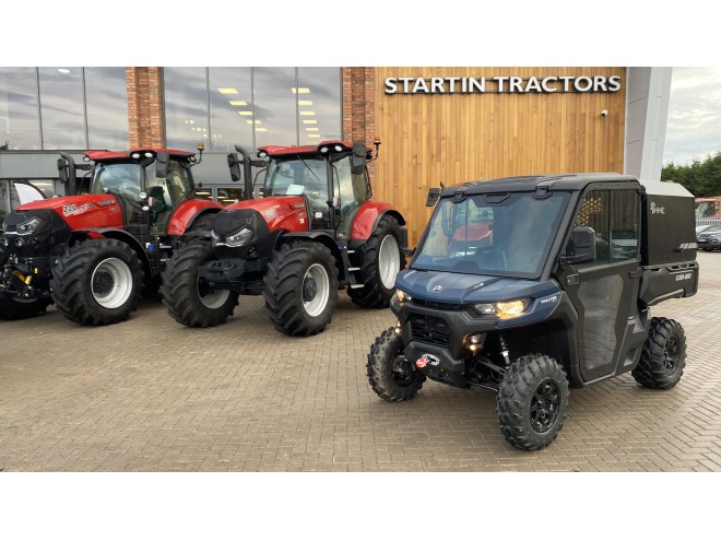 Can-Am SSV Traxter XU HD9 BE ABS DEMO Dusty Navy Satin with cab and HME canopy