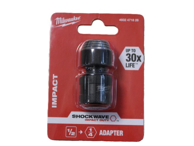 Impact Duty Adaptor to accept screwdriving bits Shockwave, Milwaukee Tools, Milwaukee Accessories, Impact Duty Adapter, UK delivery, click & collect, impact adaptors, Milwaukee online tools, Startin Tractors