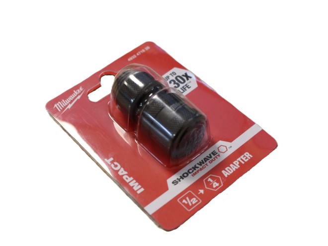 Impact Duty Adaptor to accept screwdriving bits Shockwave, Milwaukee Tools, Milwaukee Accessories, Impact Duty Adapter, UK delivery, click & collect, impact adaptors, Milwaukee online tools, Startin Tractors