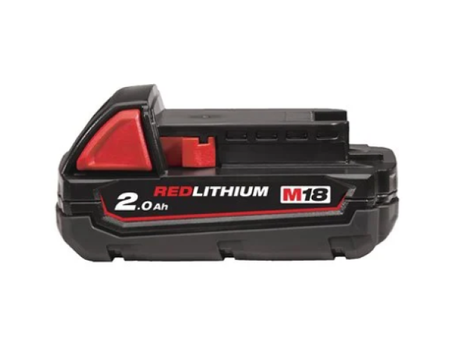 M18&trade; B2 2.0 Ah Battery Part OEM 4932430062 M18 B2, Milwaukee Tools, Milwaukee Dealer, Milwaukee accessories, Milwaukee battery, Batteries, power tools, M18, M18 battery, UK delivery, click & collect, Startin Tractors