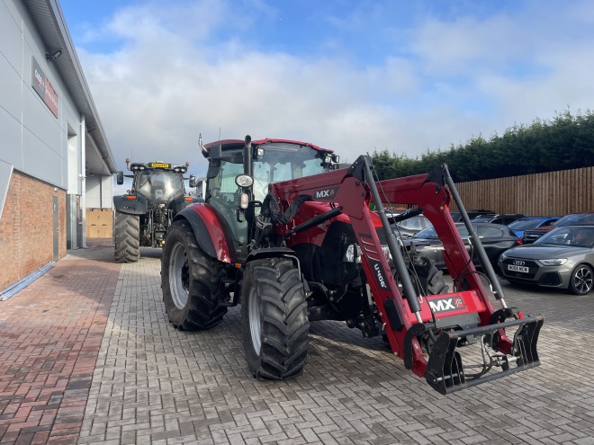 Case IH Farmall 100C with front linkage and front MX Loader