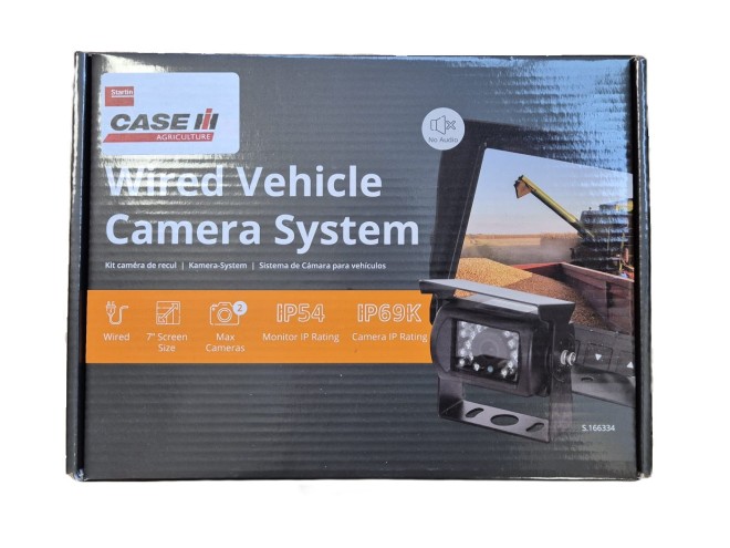 Sparex wired reversing camera system. OEM. Part No S.166334. Click & collect, online shop, collect instore, low price, wired reversing camera system with 7" HD Monitor & camera. Tractor trailer reversing camera. Back up camera. Night vision. Rear view camera system.  Farm camera. Trailer camera system. Case IH, Richard Western, Startin Tractors. click & collect. Agricultural camera. tractor trailer camera. Case IH Dealer. Startin Tractors.