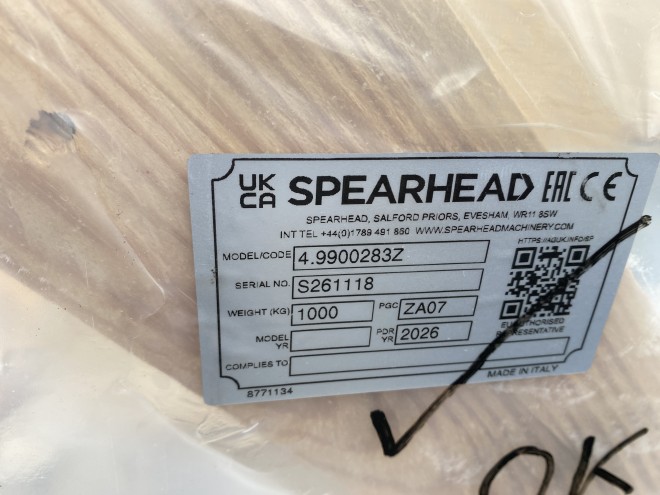 Spearhead Sniper 280 HD Front and rear mounted 2.8M Cutting width
