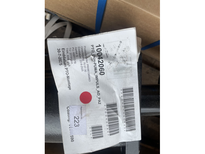 Front PTO for Puma short wheel base Tir 5 or New Holland equivalants