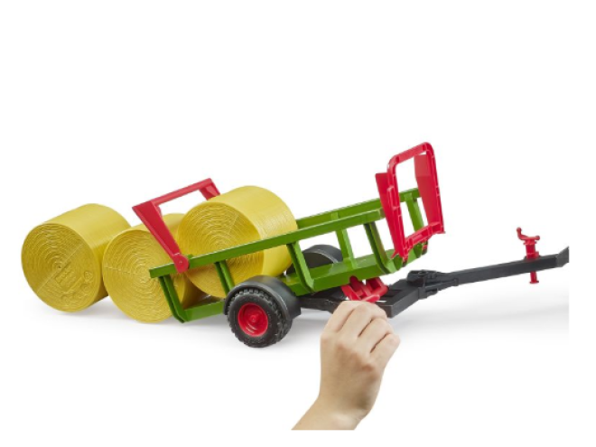 Round bale trailer Bruder OEM 022044, Tractor toys, farm toys, Bruder dealer, Bruder models, agri toys, young farmer, click & collect, toy shop, Startin Tractors