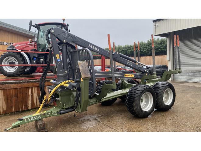 Kilworth Farma T12 Trailer C/W Farma C7.2 Timber Crane